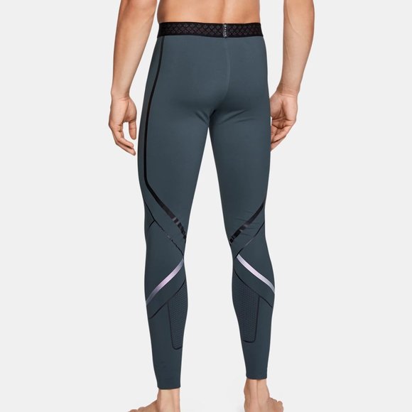 UNDER ARMOUR UA Rush Graphic Compression Leggings Celliant Green 1345198-073 M L - Picture 3 of 6